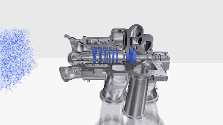 Working principle GIF of centrifugal compressor